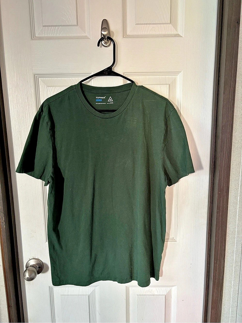 Topman Slim Fit Crew Neck T-Shirt Green XL